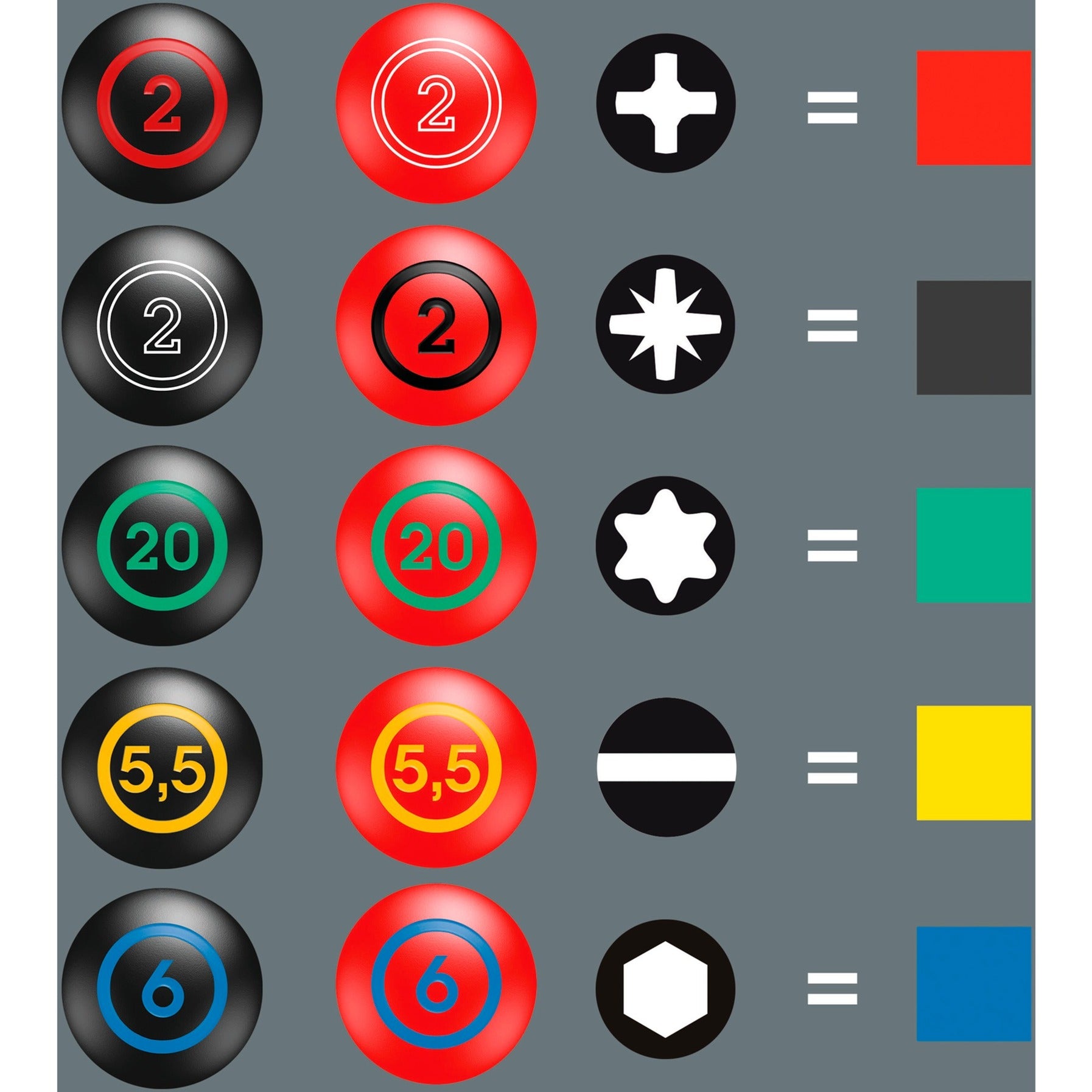 Wera 9711 Schuimrubberen inzetstuk met VDE-schroevendra
