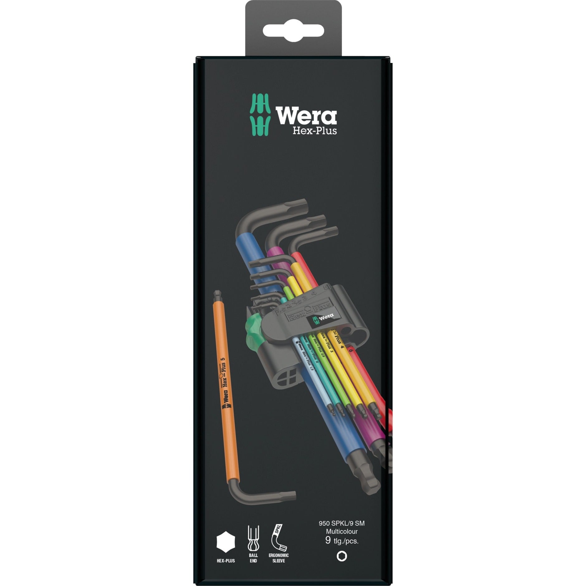 Wera Inbussleutelset 950 9 Hex-Plus Multicolour 1 SB