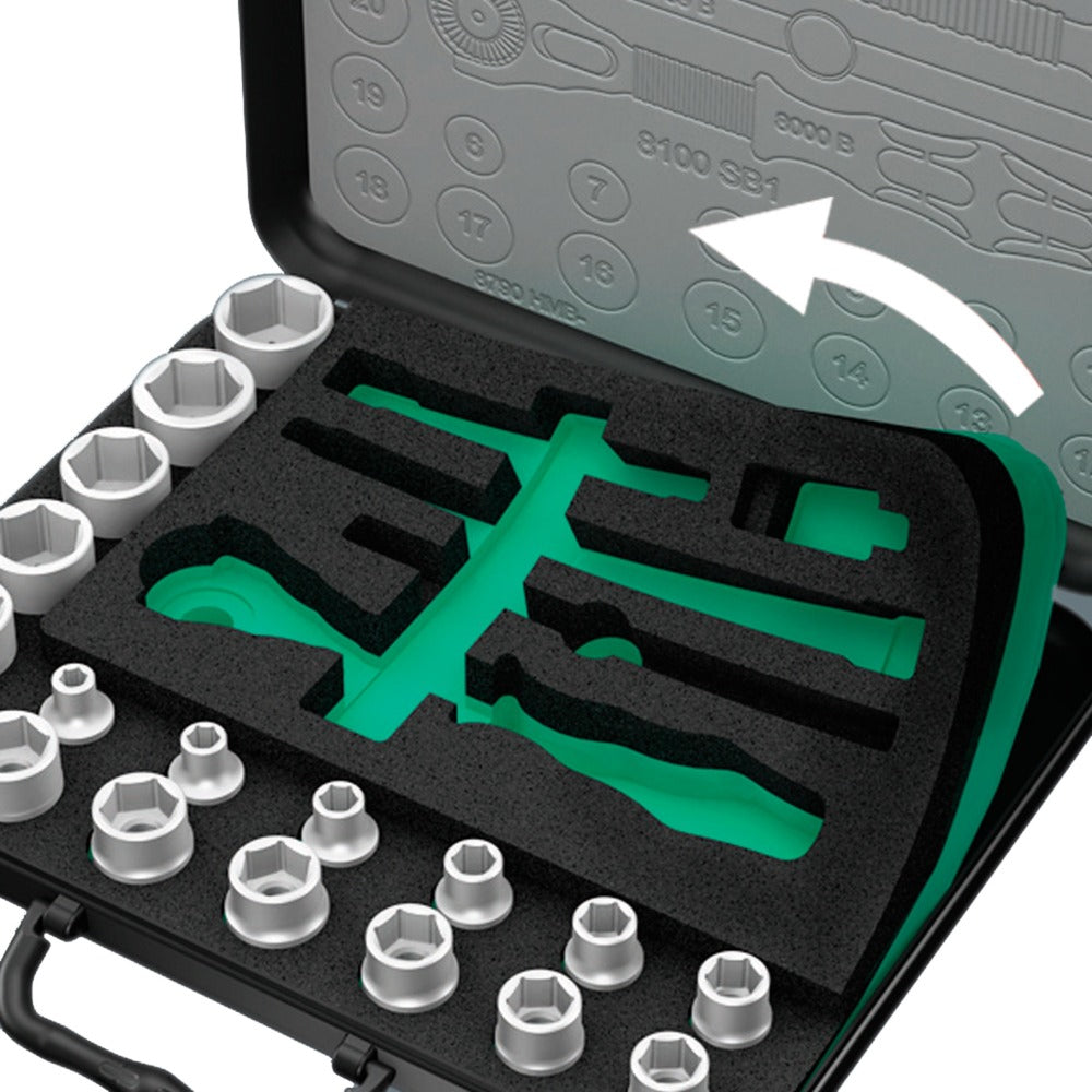 Wera Zyklop Speed-Knarrens.8100 SB2 3 8