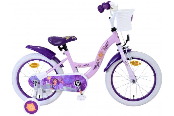 Wish disney kinderfiets - meisjes - 14 inch - paars