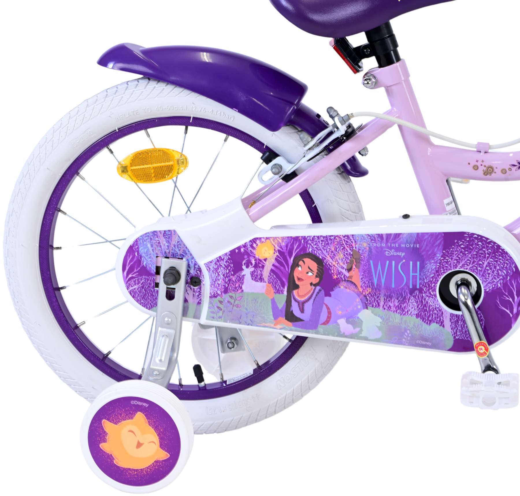 Wunsch disney wish kinderfiets - meisjes - 16 inch - paars - twee handremmen