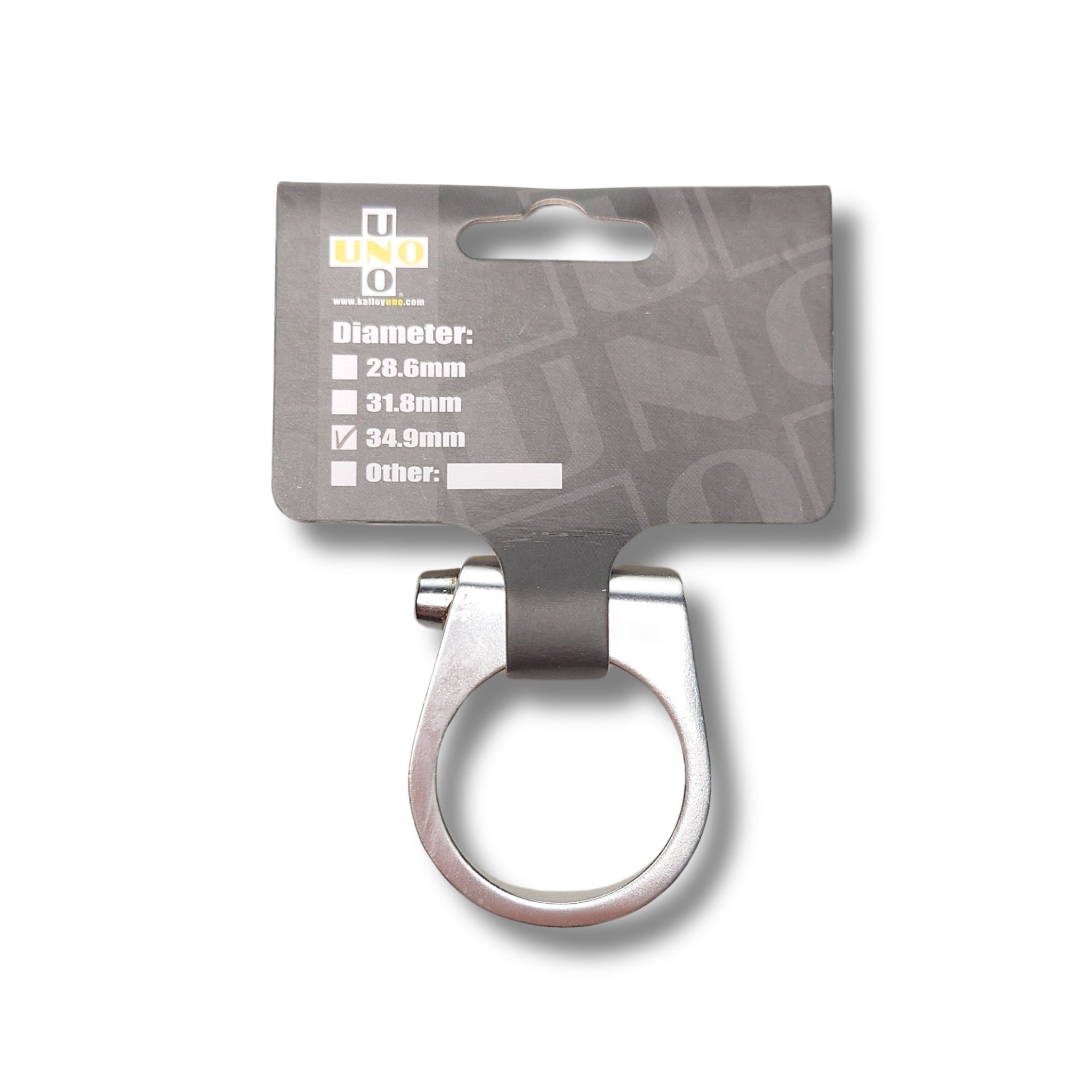 Collier de tige de selle alu 34,9 mm argent (35)