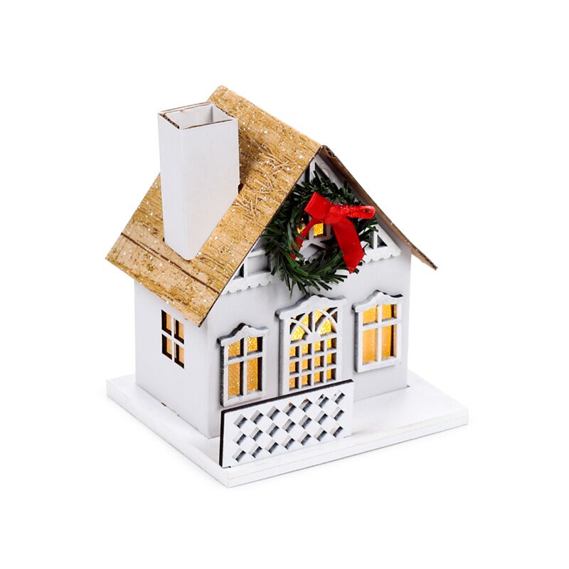 Winterwonderland kerstmis krans huis led decoratie