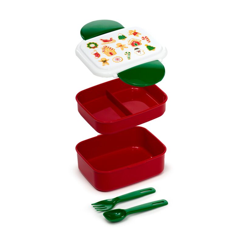 Kerstmis baker street peperkoek clip bentobox lunchtrommel