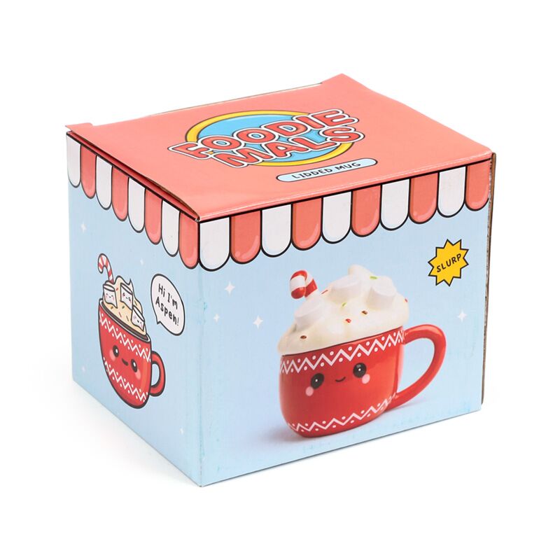 Warme chocolademelk foodiemals mok deksel