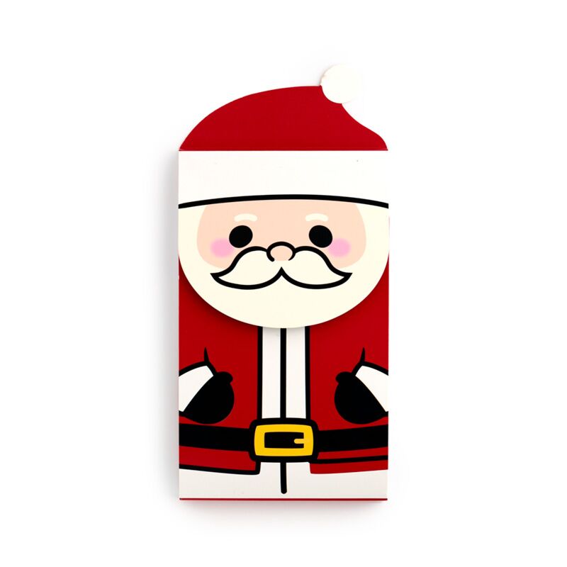 Kerstmis festive friends kerstman flip open memoblok