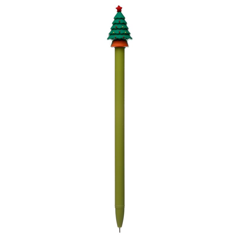 Feestelijke vrienden kerstmis fijnschrijver pen - zwart