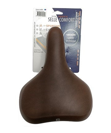 Selle comfort zadel puur bruin traagschuim