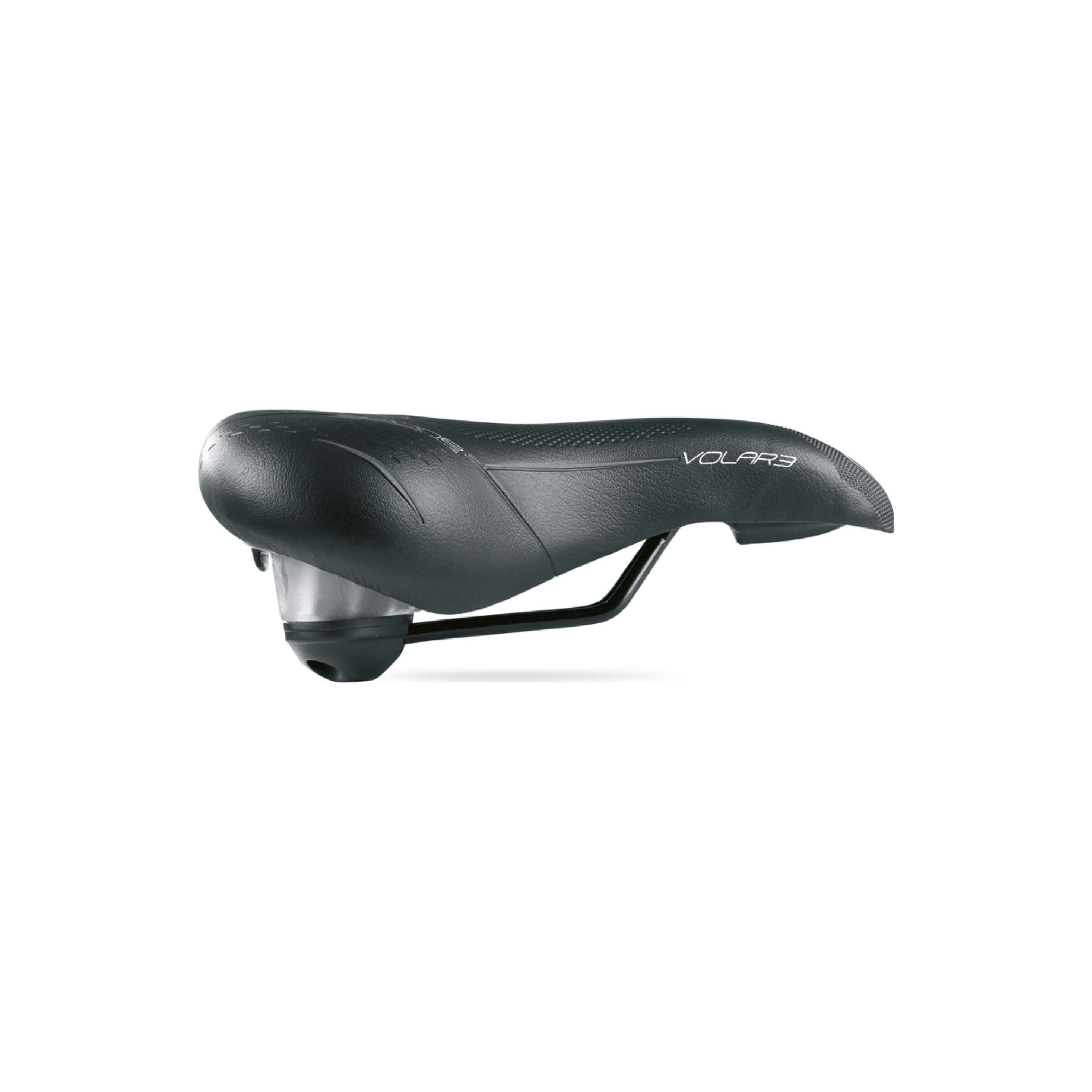 Selle de vélo Selle Bassano Volare XXL BigCity amortissement élastomère - noir