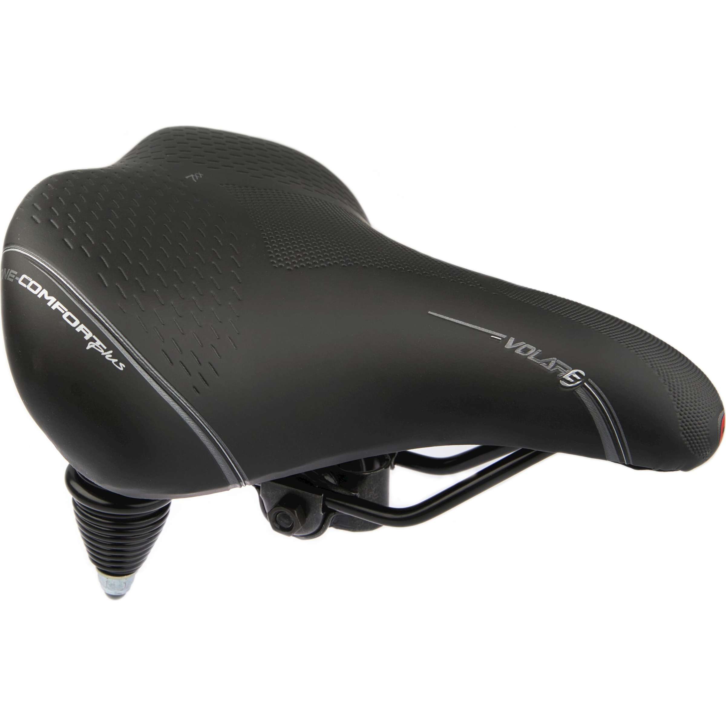 Selle de vélo Selle Bassano Volare XXL Cruiser avec double ressort - noir