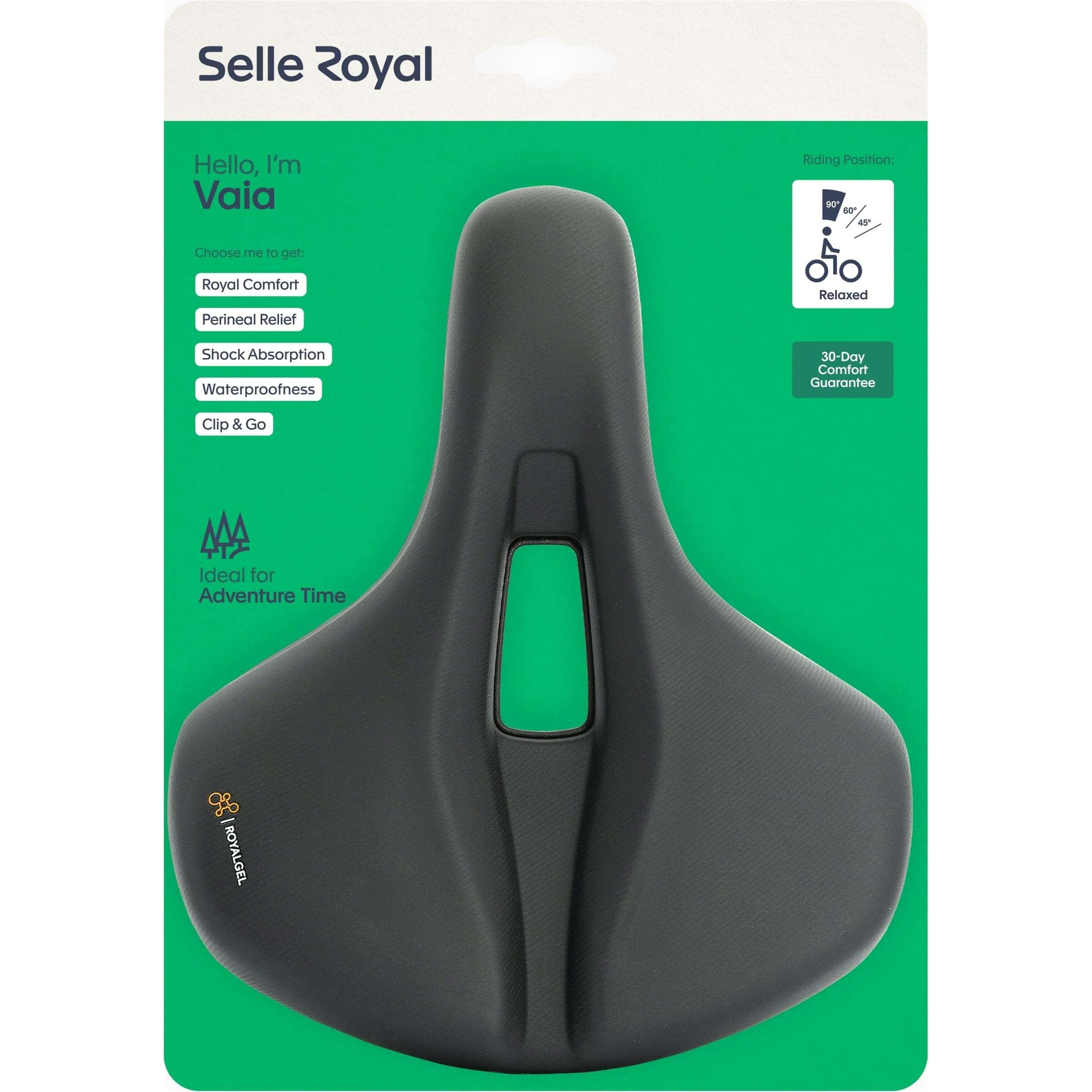 Selle royal s.p.a. zadel selle royal vaia relaxed zwart