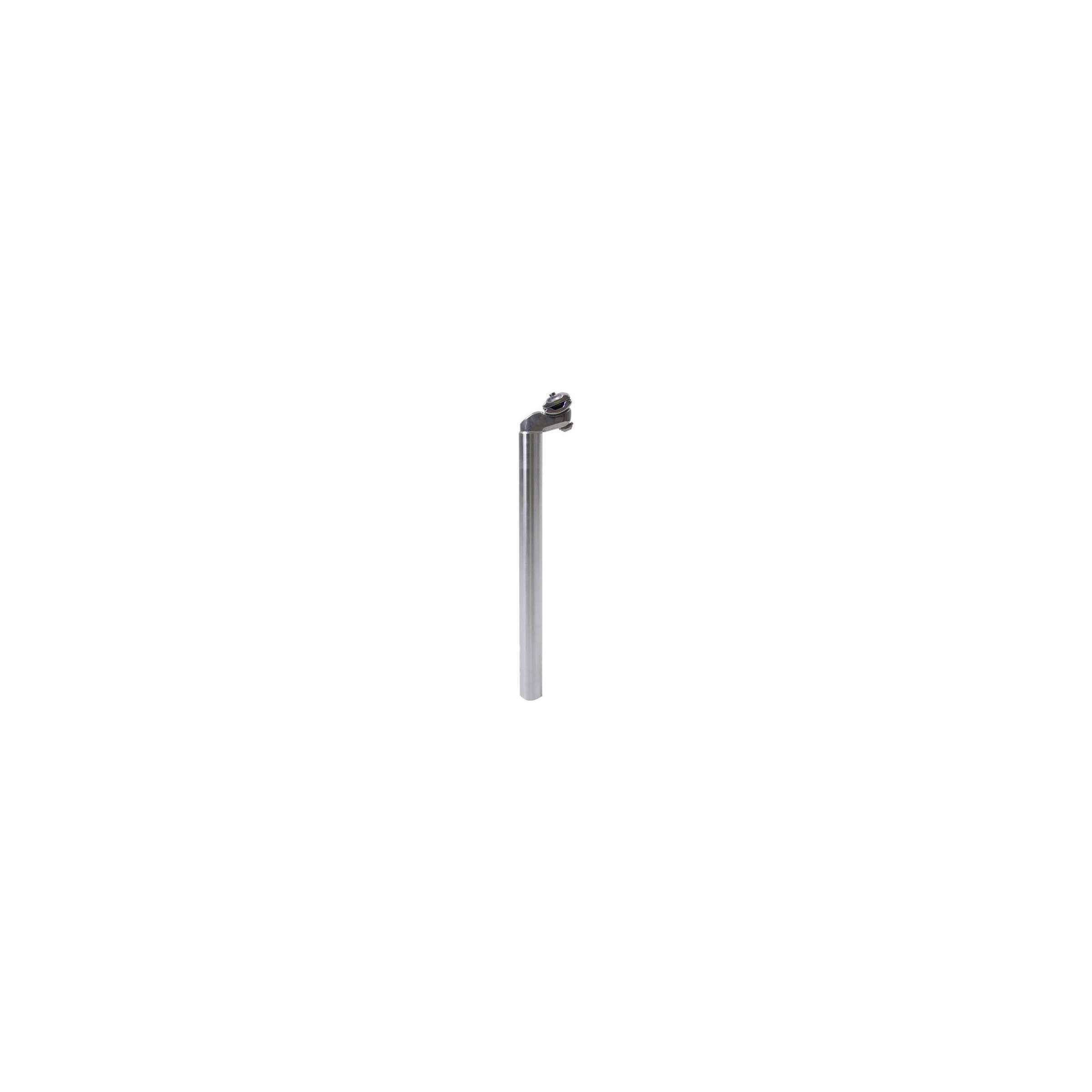 zadelpen vast 27.2 x 350 mm aluminium zilver