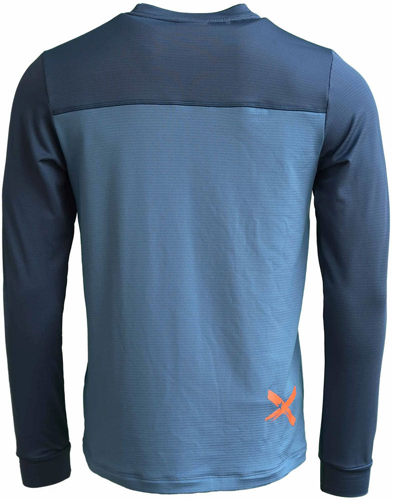 Zimtstern crewz - mtb long sleeve jersey blue steel | xl