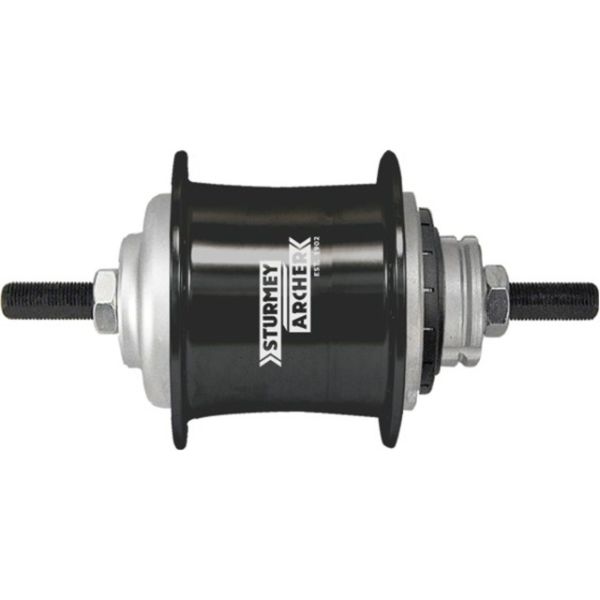 Sturmeyarcher versnellingsnaaf 3 speed sturmey archer s-rf3 vrijloop - 36 gaats - zwart