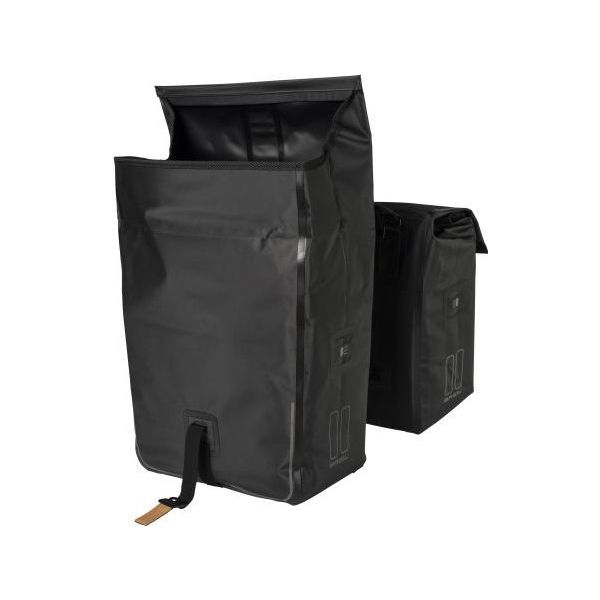 Basil Urban Dry dubbele fietstas, waterdicht, 50L, mat zwart