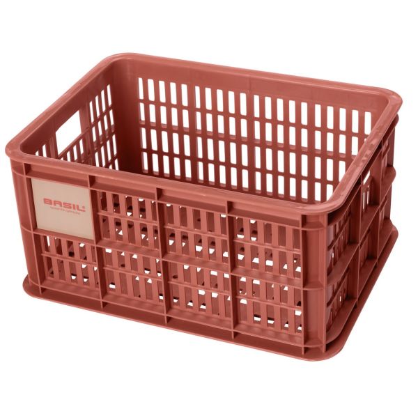 Basil fietskrat S - klein - 17,5 liter - rood