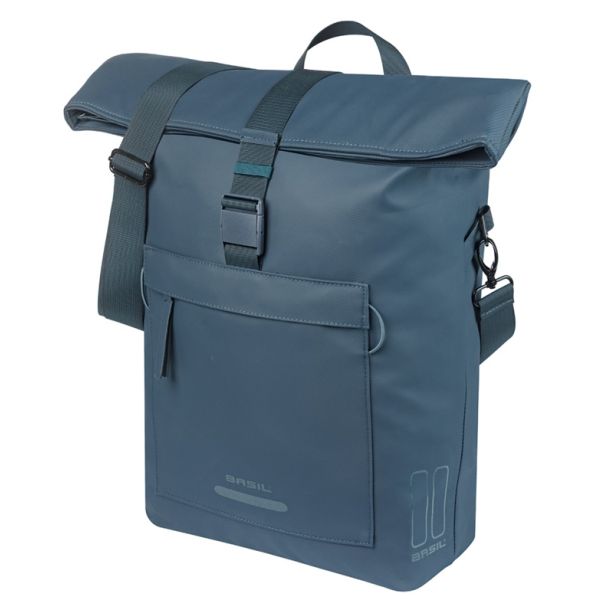 Basil b.v. fietsschoudertas basil brooklyn mik 17l 14 x 32 x 40 cm - blauw