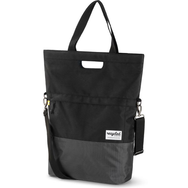 Sacoche vélo shopper recyclée Urban Proof 20 litres - noir gris