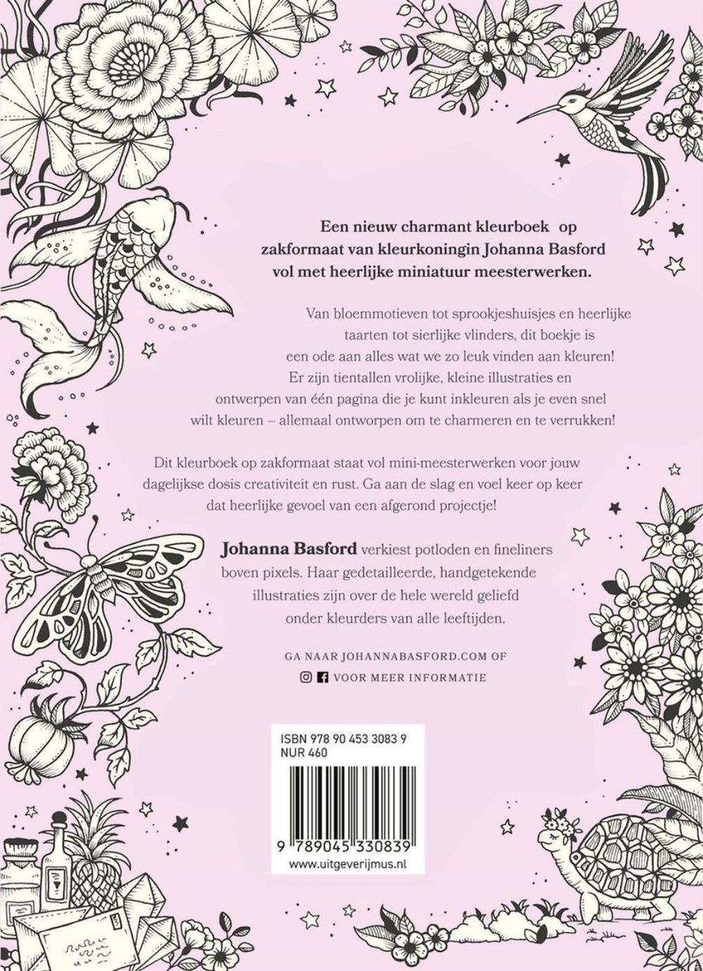 Kluitman mus creatief - inktrijk - johanna basford - een kleurboek vol mini-meesterwerken