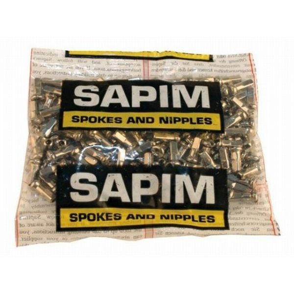 Sapim spaaknippel velg 14 voor spaak 13 - zilver (100 stuks)