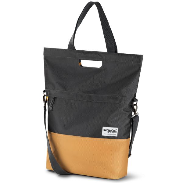 Urban Proof 20L fietstas - grijs-geel - unisex - waterbestendig - gerecycled PET-materiaal
