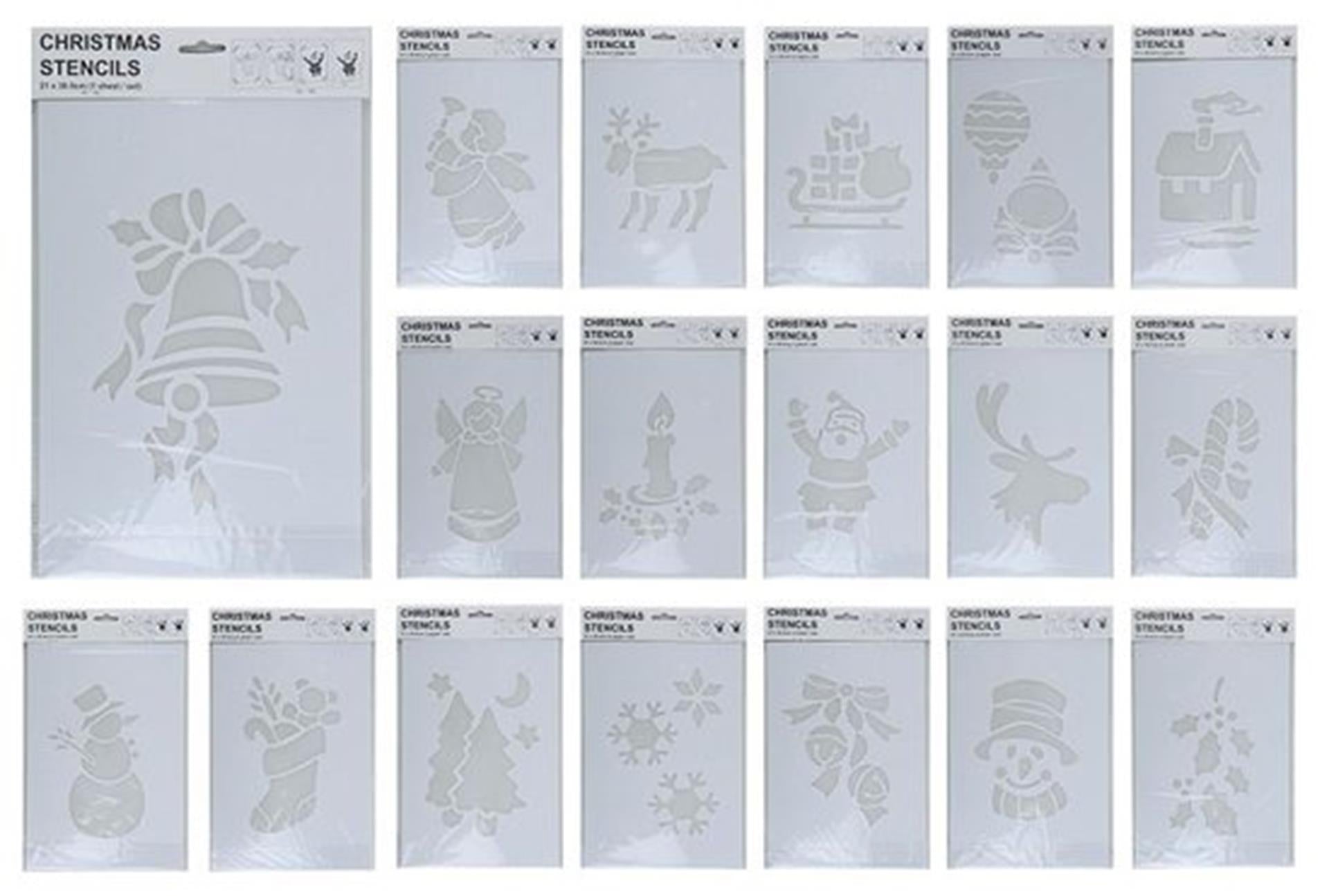 Sjabloon kerstdesign 35cm