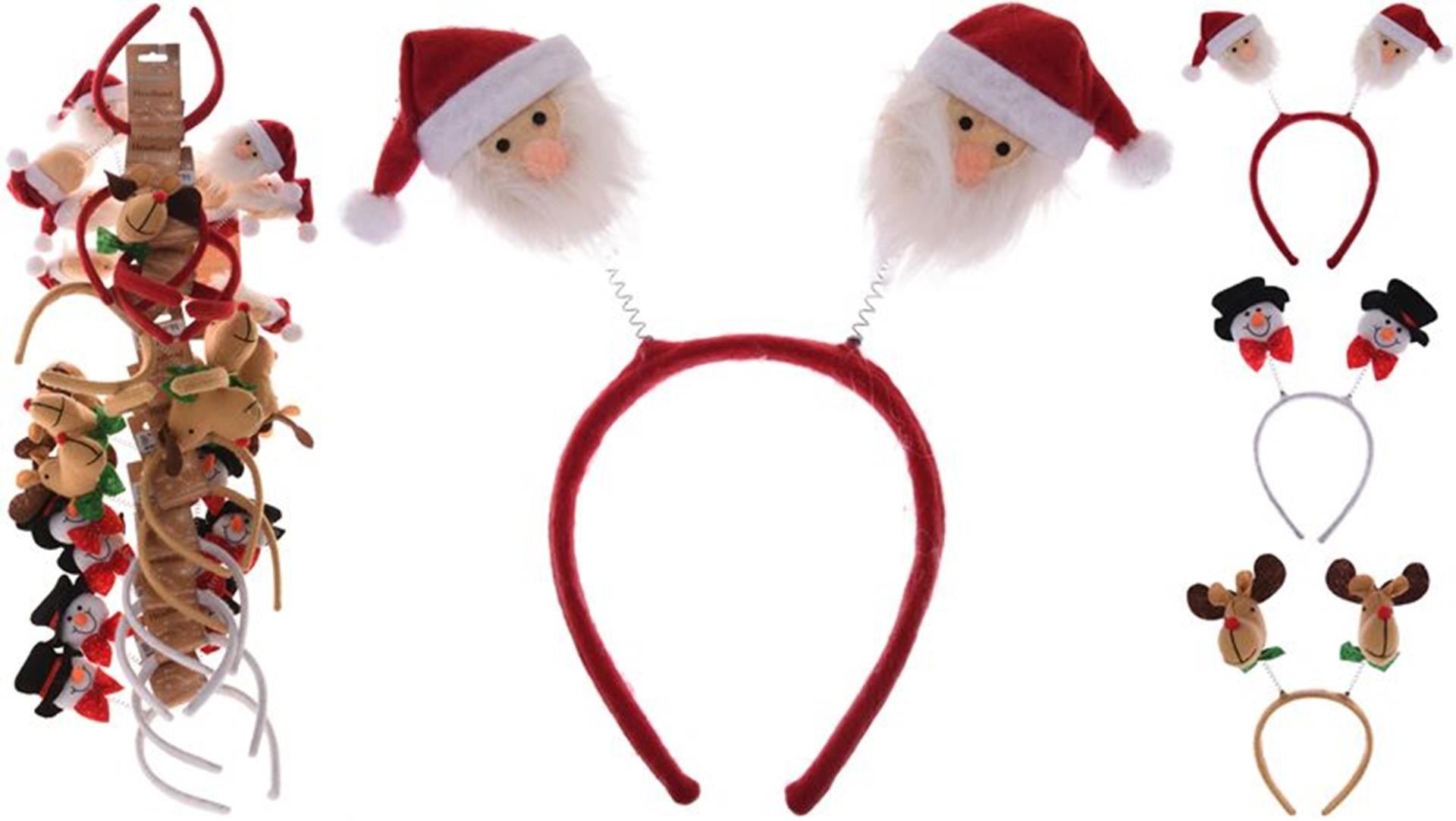 Home styling diadeem kerstfiguur 25cm