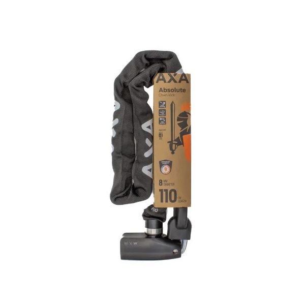 Axa kettingslot absolute 8-110 - zwart