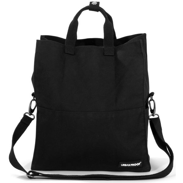 Dutchperfect urbanproof draagtas city tote recycled 22l zwart