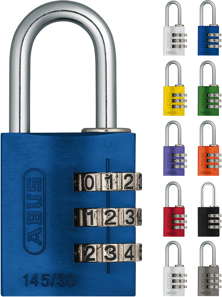 Abus 145 20 b dfnli combination lock | titanium