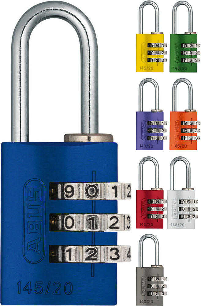 Abus 145 20 lock tag combination lock | yellow