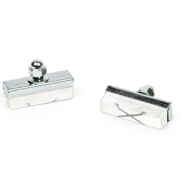 Elvedes caliper velgremblokjes x-groove design white compound per paar