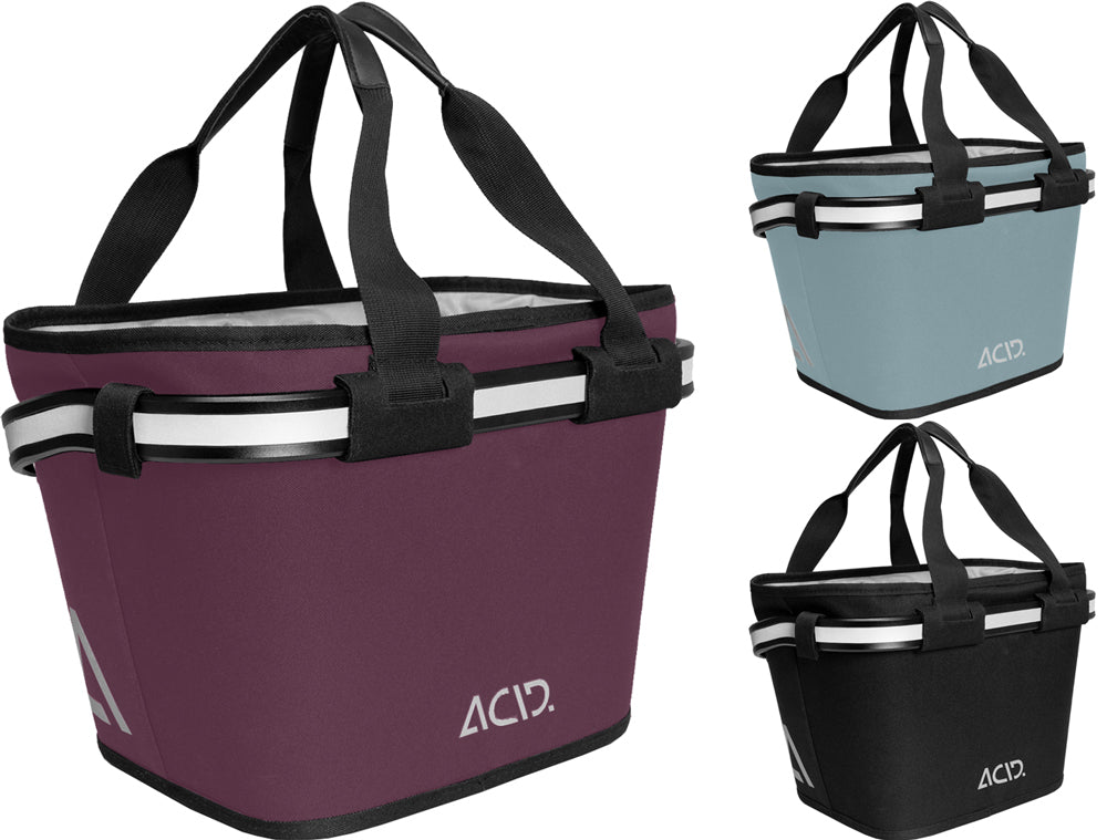 Acid city 15 filink handlebar basket | black