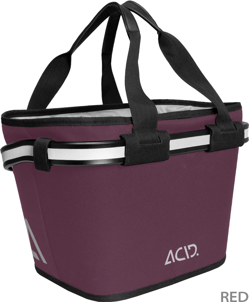 Acid city 15 filink handlebar basket | red