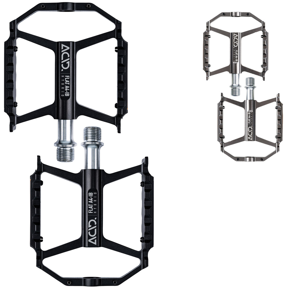 Acid flat a4-ib hybrid platform pedals | grey