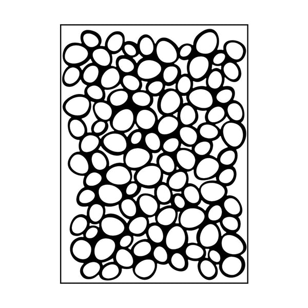 Carabelle studio • embossing sjabloon sur les galets
