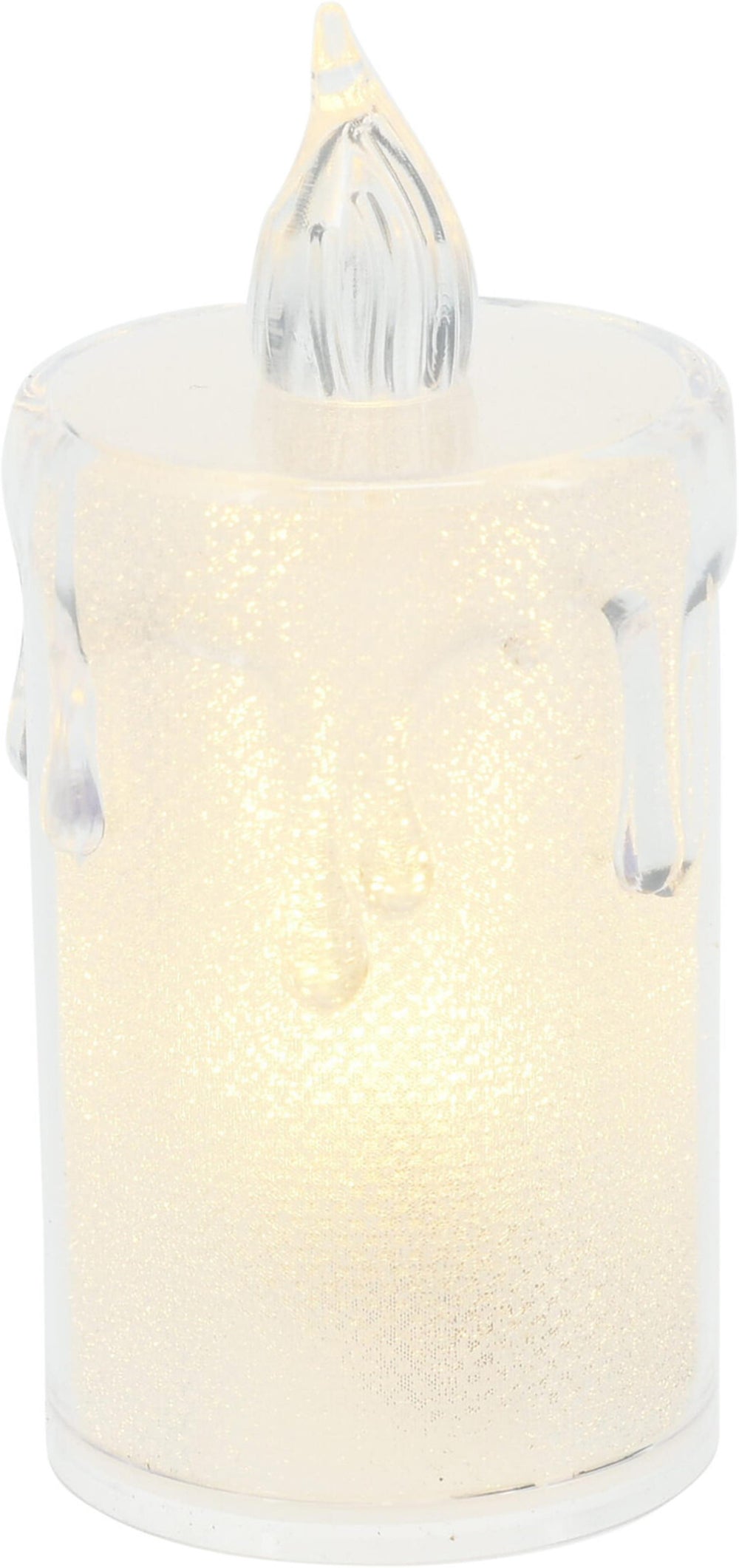 Home styling kaarsjes kunststof led op batterij set van 3 stuks