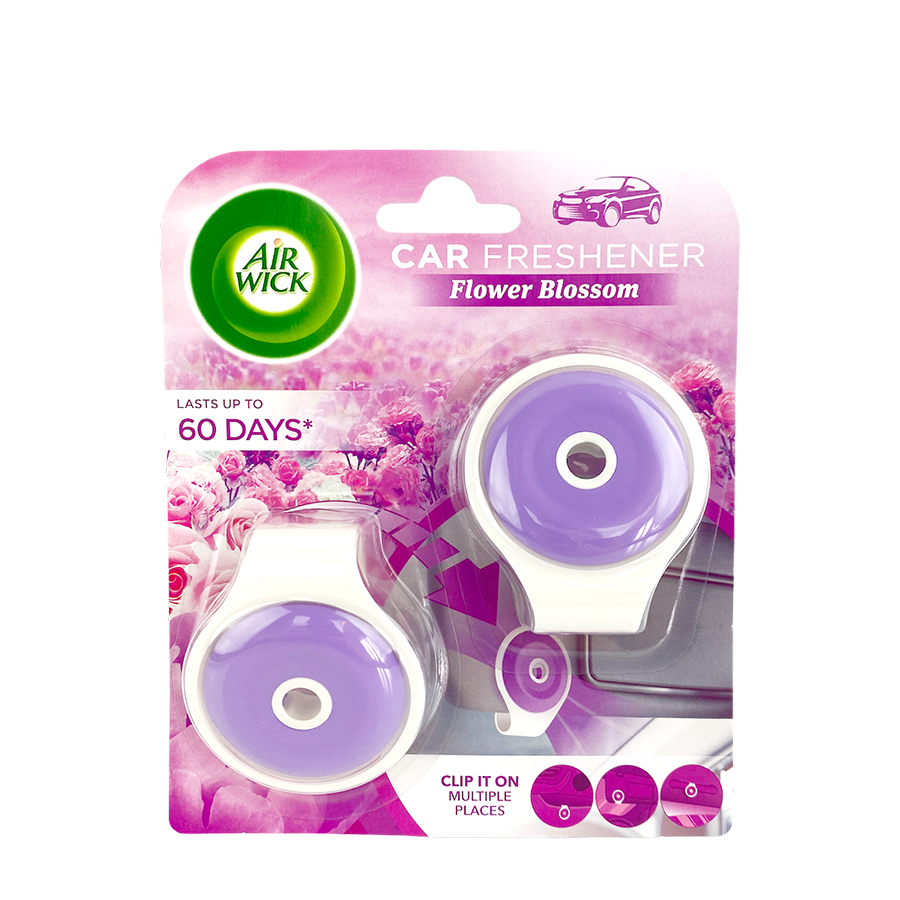 Air wick car luchtverfrisser flower blossom 2x9g