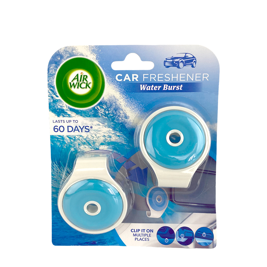Air wick car luchtverfrisser water burst 2x9g