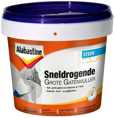 Alabastine sneldr gr. gatenvuller 2 x 500gr - 5209889