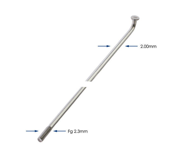 Alpina spaak zink 14-286 zonder nippel zilver (144st)