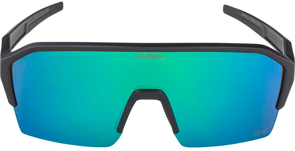 Alpina sports sportbril ram hr q-lite jade spiegellens zwart