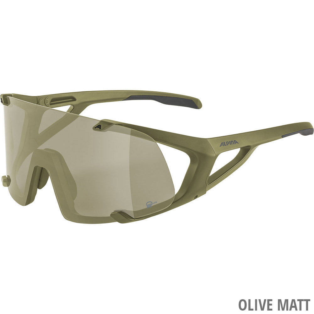 Alpina hawkeye q-lite - sports glasses | black matt
