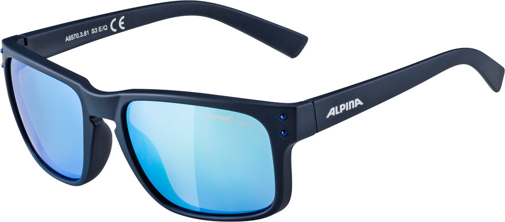 Olympische sportkleding alpina sports bril kosmic mat blauw