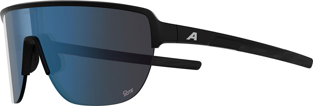 Alpina sports sportbril ram 2.0 q-lite blauw sp. mat zwart
