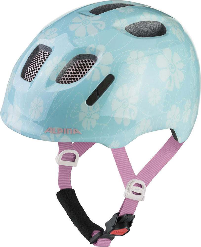 Alpina ximo 2 aqua rose flower gloss - kid's helmet | 49 - 54 cm