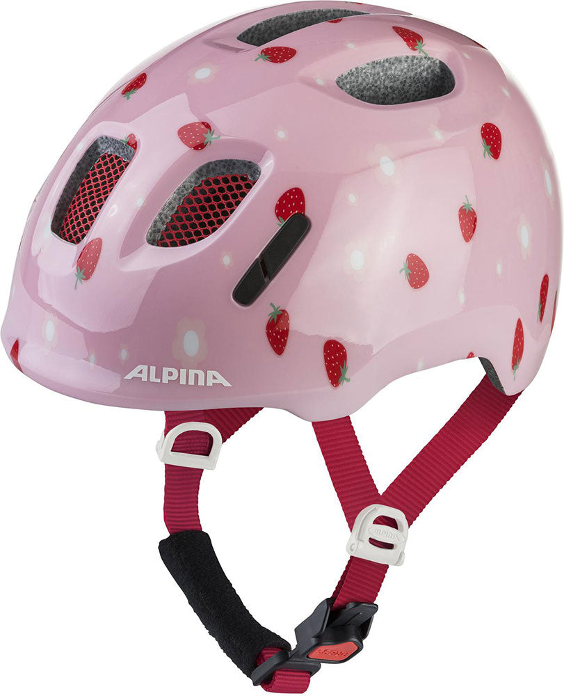 Alpina ximo 2 strawberry gloss - kid's helmet | 47 - 51 cm