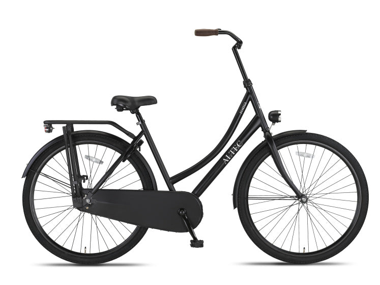 Altec roma omafiets 28 inch 53 cm dames terugtraprem matzwart
