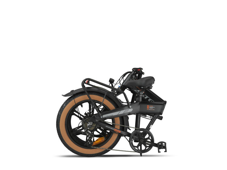 Altec cross fatbike vouwfiets 20 inch 39 cm unisex 7v schijfrem matzwart