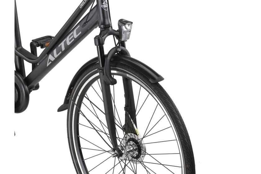 Altec Delta + Plus Vélo Femme 28 pouces N-3 56cm Noir Mat